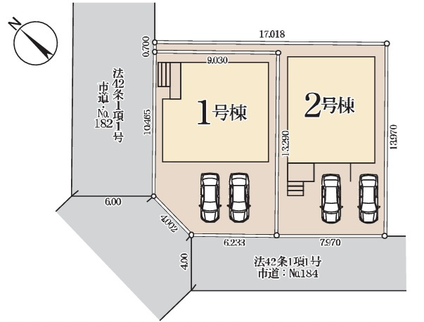 八千代市勝田台６丁目の区画図