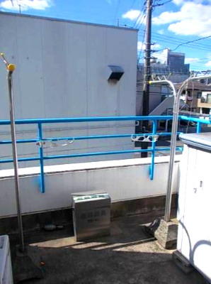 千葉市若葉区西都賀３丁目の賃貸マンションのバルコニー