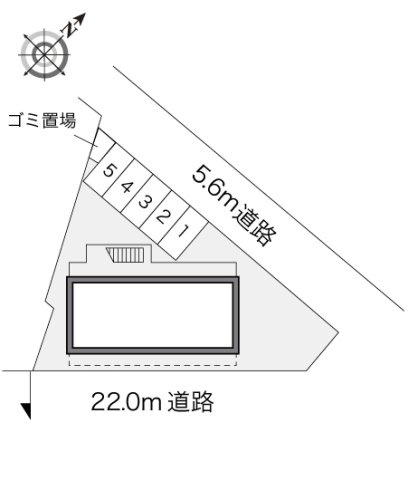 レオパレスソフィア中原の区画図