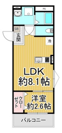 リアフラッツ上ケ原の間取り