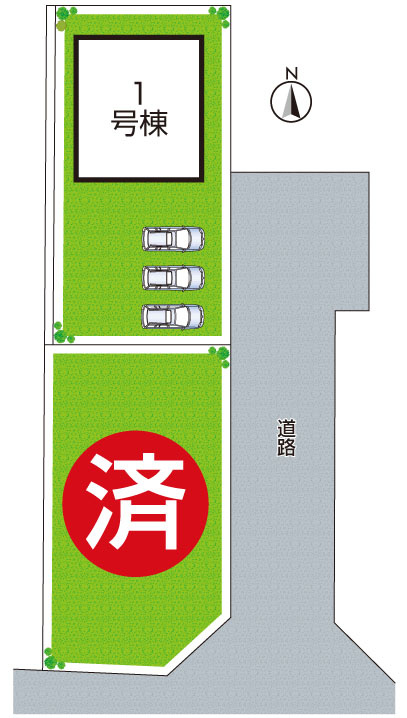 ●29(土)30(日)現地案内可能！　天理市長柄町　第2期の区画図|全2区画