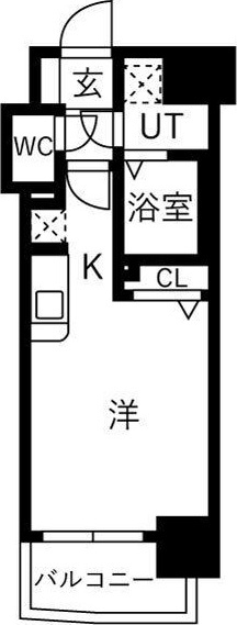 アクアプレイス南堀江の間取り