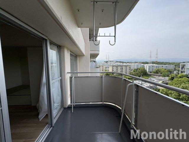 泉北鴨谷台３丁6号棟のバルコニー
