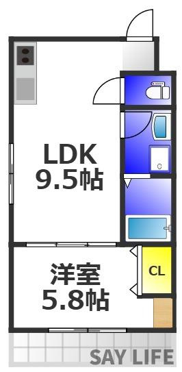 駅前つばきハイツの間取り