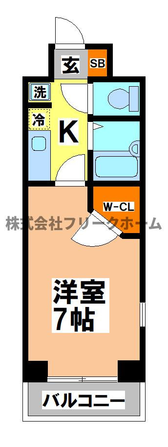 小金井市緑町５丁目の賃貸マンションの間取り