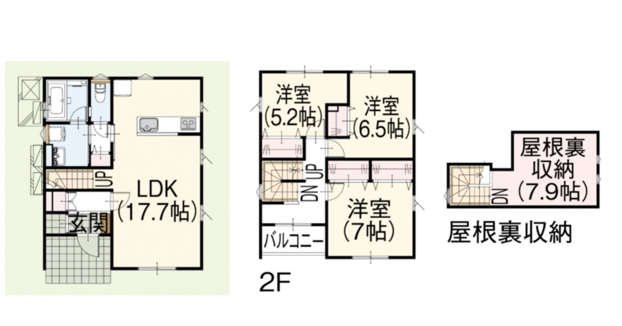山形市沼木【2号棟】Z空調の間取り|間取り図