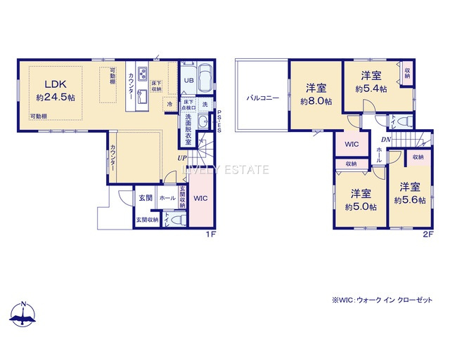 草加市新善町 新築分譲住宅の間取り