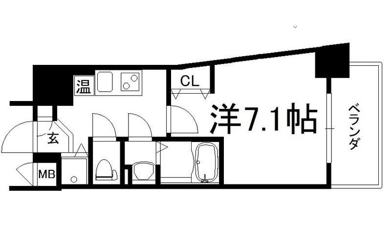 アスヴェル大阪城WESTIIの間取り