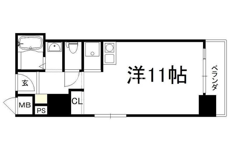 エクセランス梅田西の間取り