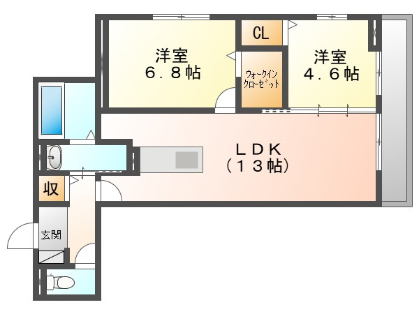 フェリックスの間取り