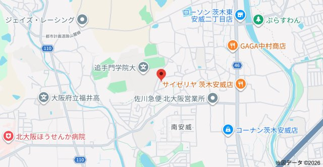 安威貸家の地図