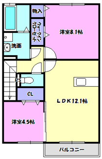 【間取り】 | アモールⅡC