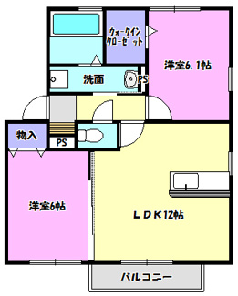 【間取り】 | メゾン・ソレイユC