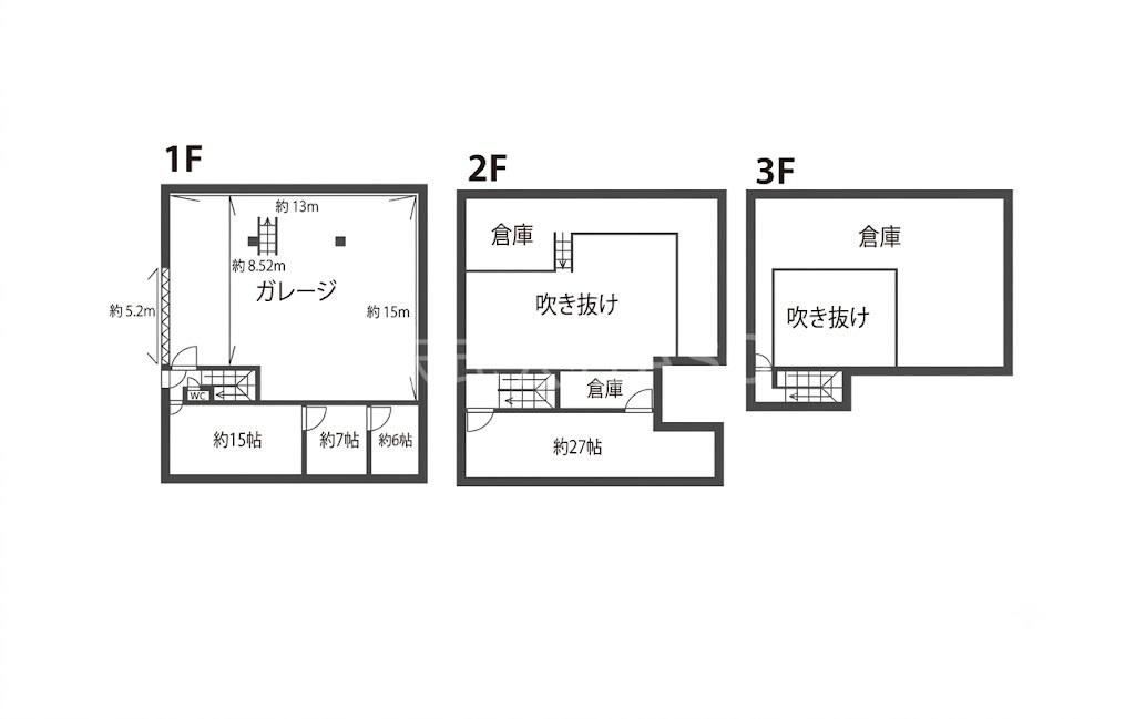 千本南2丁目貸倉庫・事務所の間取り