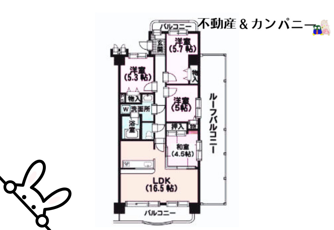 サントノーレ中央の間取り