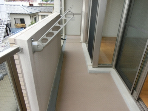 熊本市中央区新大江２丁目の賃貸マンションのバルコニー