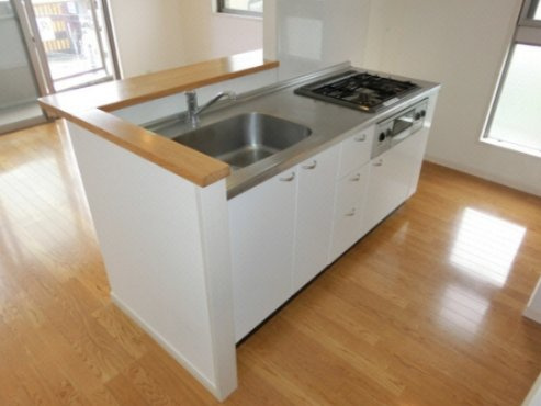 熊本市中央区新大江２丁目の賃貸マンションのキッチン