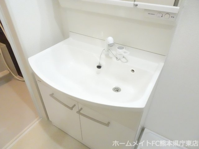 熊本市中央区出水１丁目の賃貸マンションの独立洗面台