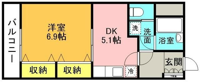 フジビュー矢向の間取り