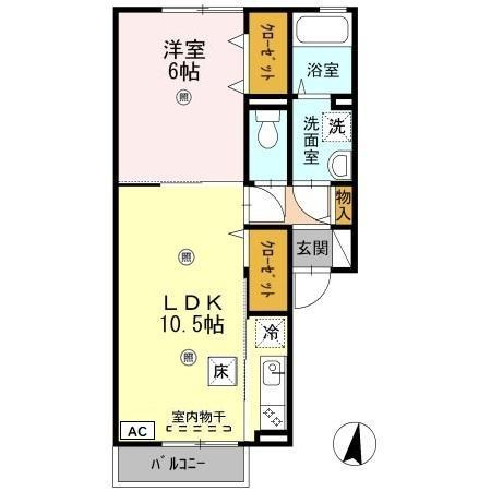 ロイヤルレジデンスA棟の間取り
