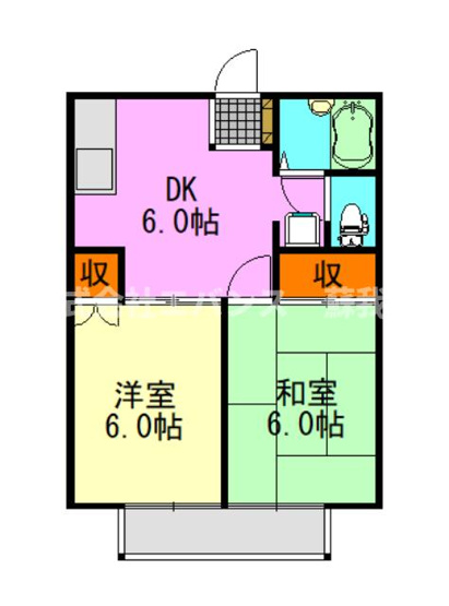 【間取り】 | サンフォーリスト仁戸名