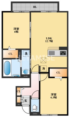 シャルマンパールの間取り