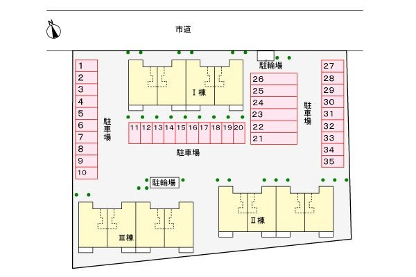 サンリット・メゾン・山崎Ⅱの区画図