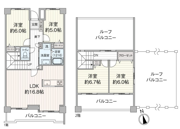 ダイアパレスヒルズ山手森の間取り