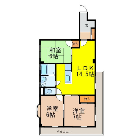 【間取り】 | シティーハイツセゾン