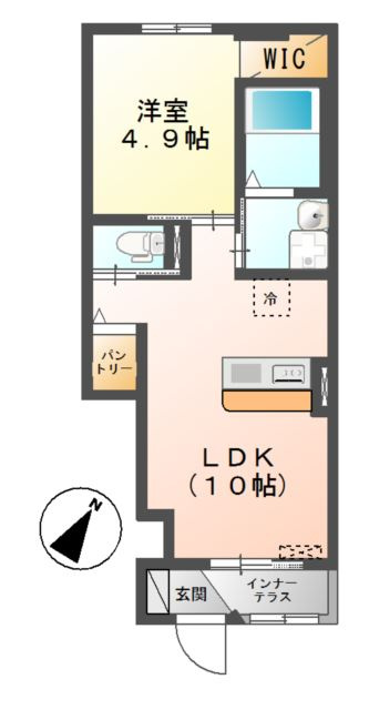 ベルヴィ鹿山の間取り