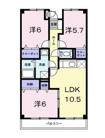 パラッツォ大安寺の間取り