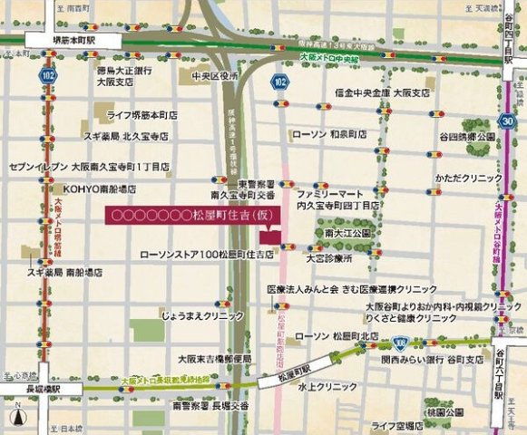 スプランディッド本町グランの地図