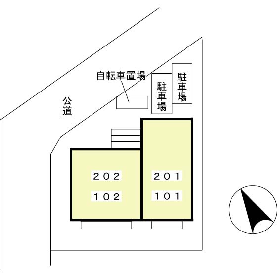 パルティーレ野並の区画図