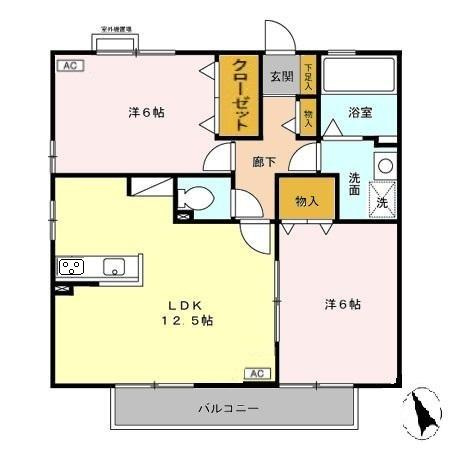 パルティーレ野並の間取り