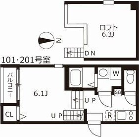ハーモニーテラス三番町の間取り
