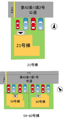 福岡市西区今津16期　60号棟の区画図
