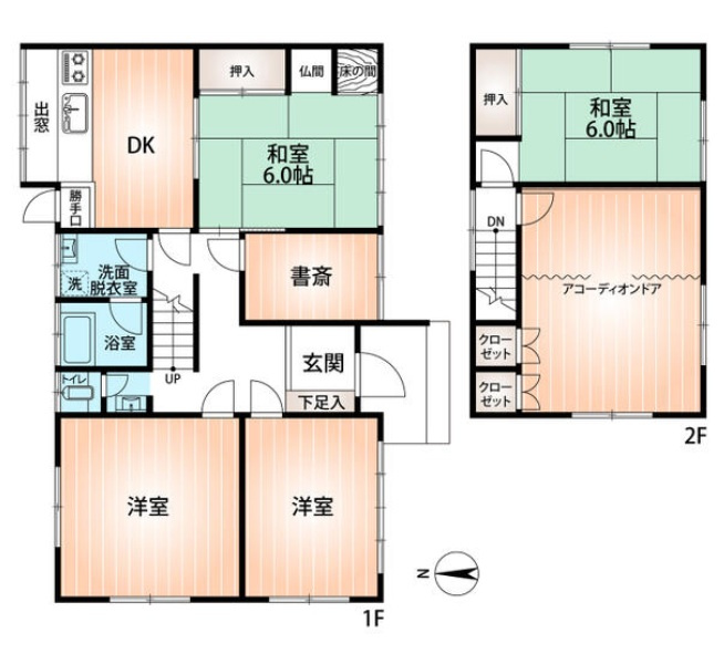 姫路市御立西3丁目　　中古戸建の間取り
