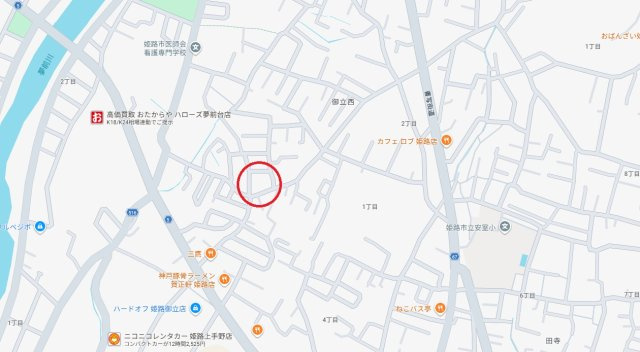 姫路市御立西3丁目　　中古戸建の地図