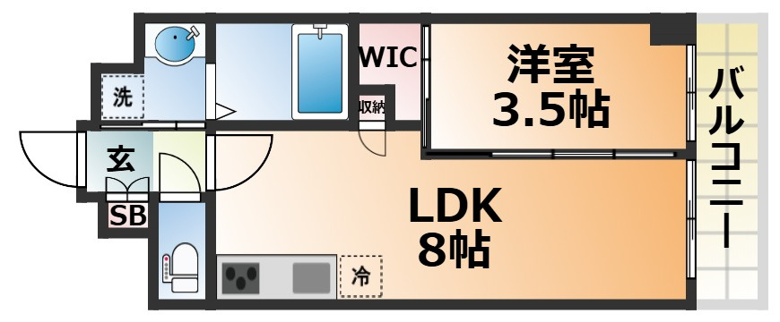 KMS新生水木通の間取り