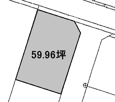 松前町筒井土地の土地図