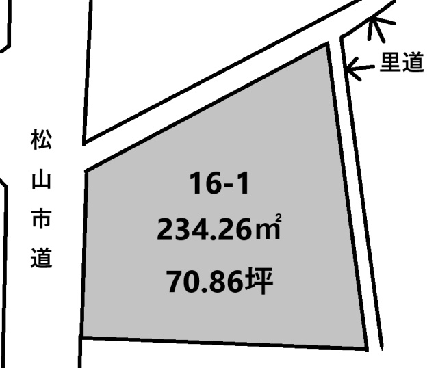 立花3丁目土地の土地図