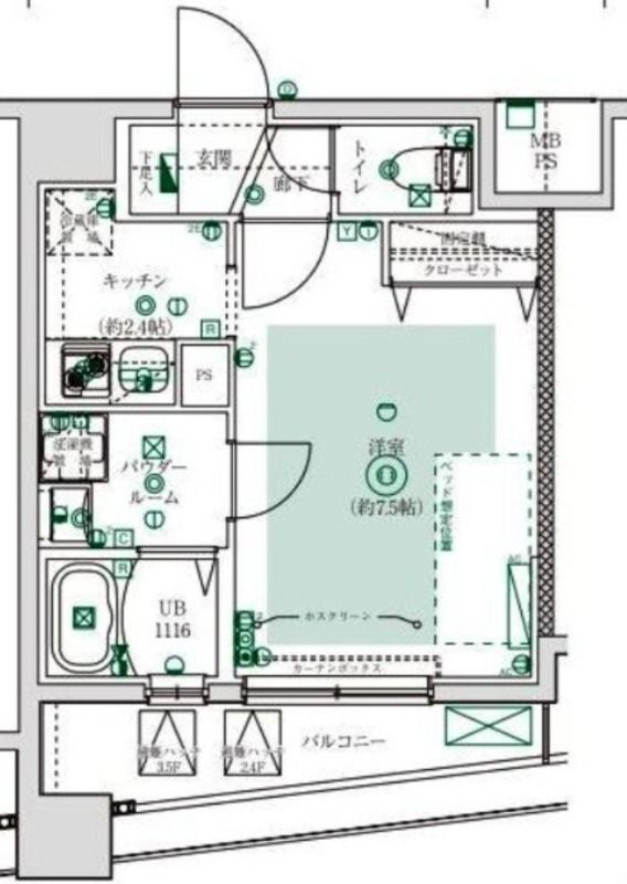 フェルクルール田端ルネサンスコートの間取り|間取りです。