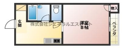 寿ハイツⅡの間取り