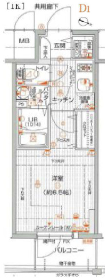 エスリード神戸三宮の間取り