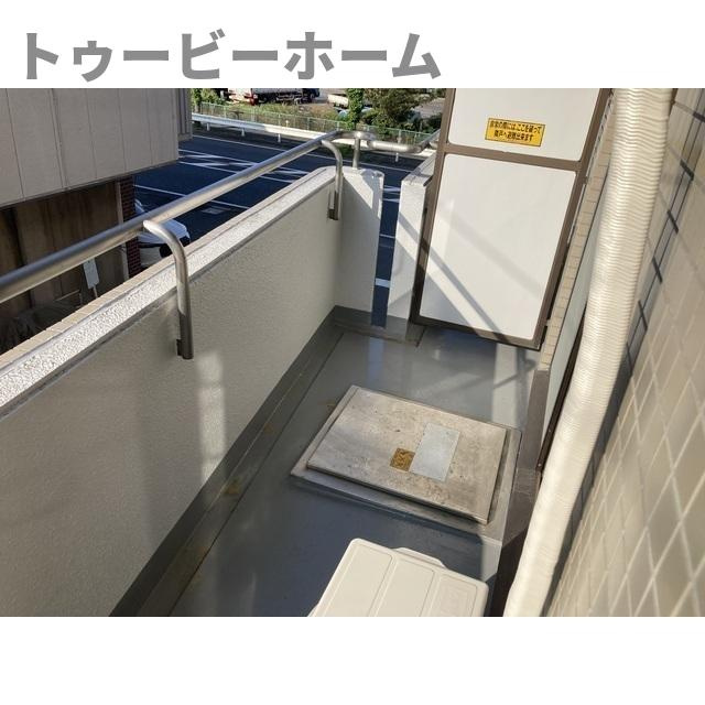 千代田マンション　川越のバルコニー|暖かな日差しのふりそそぐバルコニー