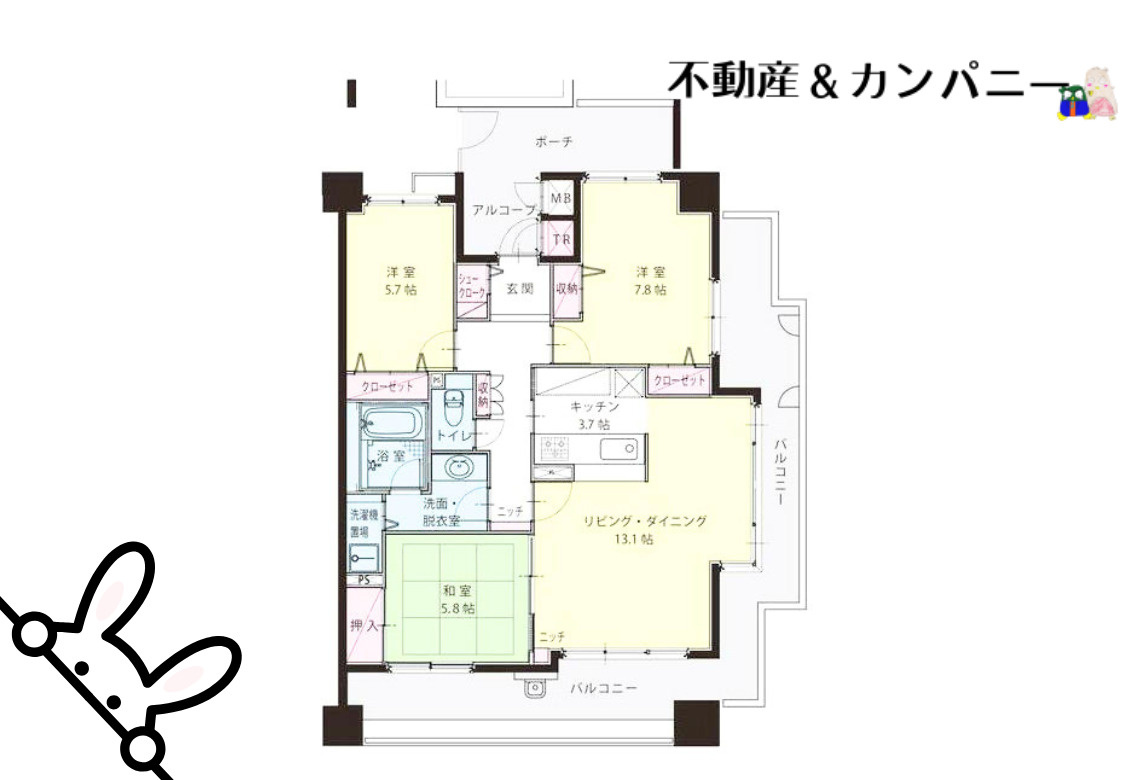 ジョイフルプラザ土居田の間取り