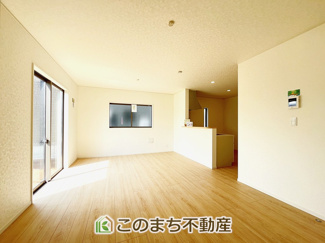【居間・リビング】 | CRADLE GARDEN結城市結城　第46　 | 同社施工写真　建具屋クロスその他仕様が異なる場合がございます。