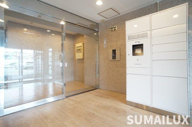 熊本市中央区新大江３丁目の賃貸マンションのエントランス
