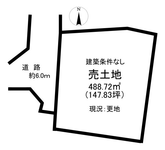 栃木市嘉右衛門町159-2、160-1の土地図