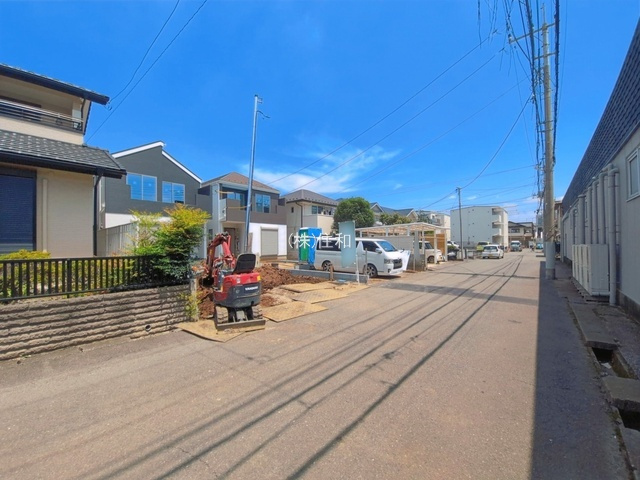 【新築分譲住宅】川越市稲荷町の前面道路含む現地写真